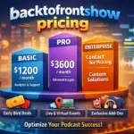 backtofrontshow pricing
